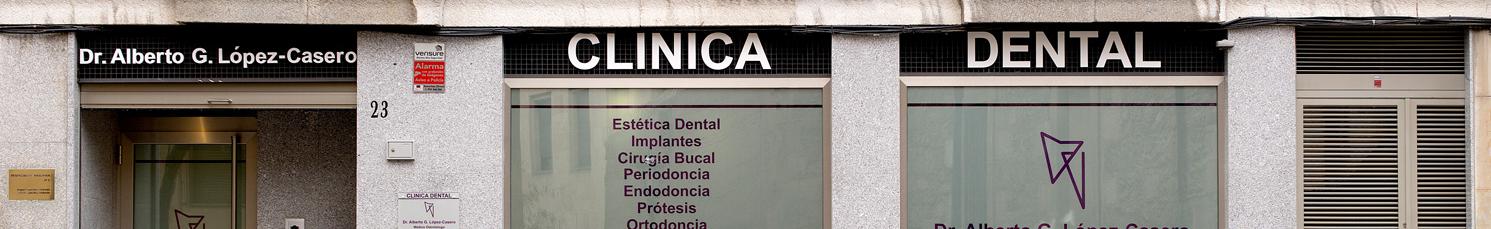 Fachada Cl�nica dental Dr. Alberto G. L�pez-Casero