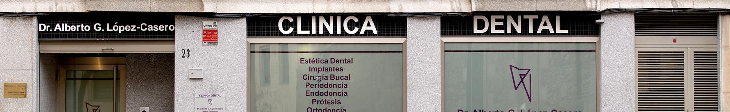 Fachada Clínica dental Dr. Alberto G. López-Casero